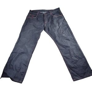Eight 732 Jeans Mens 42x34 Indigo Blue Excellent Embroidered Baggy Streetwear